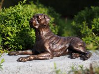 Tuinbeeld - bronzen beeld - boxer klein