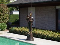 Tuinbeeld - bronzen beeld - Visser