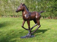 Tuinbeeld - bronzen beeld - paard veulen Bronzartes