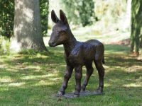 Tuinbeeld - bronzen beeld - Baby ezel