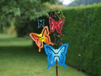 Tuinsteker - vlinders windspinner