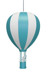 Hanglamp - luchtballon - kinderkamer - turquoise luchtballon