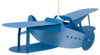 Hanglamp - vliegtuig - kinderkamer - blauw vliegtuig