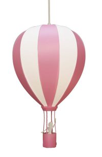 Hanglamp - luchtballon - kinderkamer - roze luchtballon