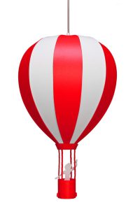 Hanglamp - luchtballon - kinderkamer - rode luchtballon