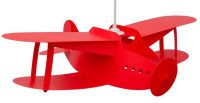 Hanglamp - vliegtuig - kinderkamer - rood vliegtuig