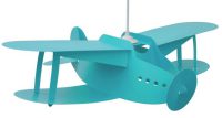 Hanglamp - vliegtuig - kinderkamer - turquoise vliegtuig