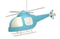Hanglamp - helikopter - kinderkamer - turquoise helikopter