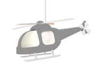 Hanglamp - helikopter - kinderkamer - grijze helikopter