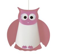 Hanglamp - uil - kinderkamer - roze uil