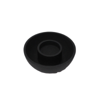 Kandelaar - Branded by - kandelaar Puck zwart - 10,5 cm rond