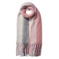 Wintersjaal Dames 35x180 cm Roze Sjaal