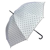 Paraplu Volwassenen Ø 98 cm Wit Zwart Polyester Stippen