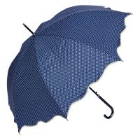 Paraplu Volwassenen Ø 98 cm Blauw Polyester Stippen