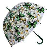 Paraplu Volwassenen 60 cm Transparant Kunststof Vlinders