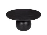 Bijzettafel  zwarte tafel met voelbare houtstructuur  by Mooss