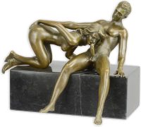 Bronzen beeld - Erotisch sculptuur - Naakt
