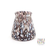 Design vaas Sicilie - Fidrio PETAL - glas, mondgeblazen bloemenvaas - hoogte 20 cm