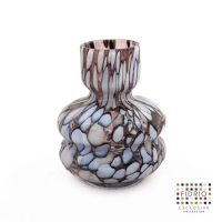 Design vaas Sienna - Fidrio PETAL - glas, mondgeblazen bloemenvaas - hoogte 20 cm