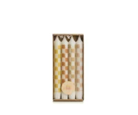 Rustik Lys - dinerkaars - stearine kaars - by Kimmi - 4 kaarsen - cube - Ø2,2x19 cm