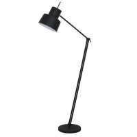 Vloerlamp metaal - WESLY zwart - Modern almond - Ø30x120 cm - Light &  Living