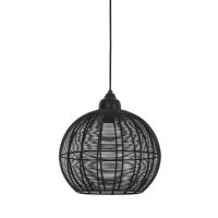 Hanglamp metaal - MILLA mat zwart - Ø32x32,5 cm - Light & Living