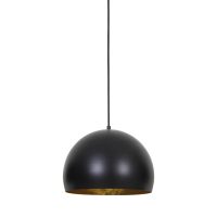 Hanglamp metaal - JAICEY zwart/goud mat - Ø33x25 cm - Light &  Living