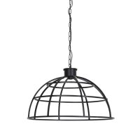 Hanglamp metaal - IRINI mat zwart - Ø70x46 cm - Light & Living