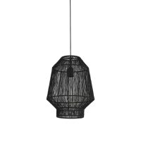 Hanglamp metaal - VITORA mat zwart - Ø30x38 cm - Light & Living