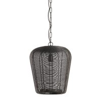 Hanglamp metaal - ADETA mat zwart - Ø31x37 cm - Light & Living