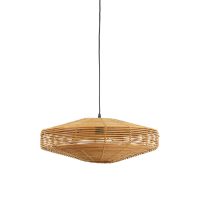 Hanglamp rattan - MATAKA naturel - Ø51x21 cm - Light & Living