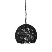 Hanglamp metaal - SINULA mat zwart - Ø39x38 cm - Light & Living