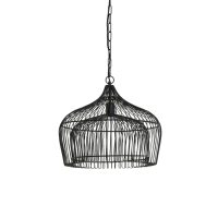 Hanglamp metaal - KRISTEL mat zwart - Ø58x47 cm - Light & Living