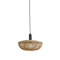 Hanglamp rattan - MILAN naturel - Ø40x15 cm - Light & Living