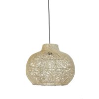 Hanglamp rattan - CHARITA rotan naturel - Ø46x39 cm - Light & Living