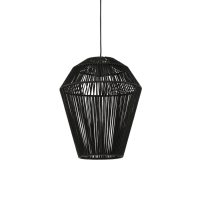 Hanglamp metaal - DEYA mat zwart - Ø30x37 cm - Light &  Living