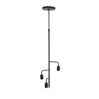 Hanglamp metaal - EDISA mat zwart - 3 lichtpunten - Ø48x25 cm - Light & Living