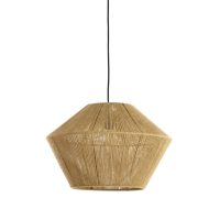 Hanglamp textiel - FUGIA jute licht groen - Ø50x33,5 cm - Light & Living