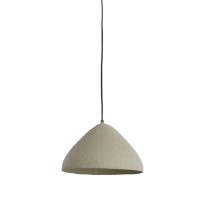 Hanglamp metaal - ELIMO mat licht grijs - Ø32x20 cm - Light & Living