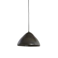 Hanglamp metaal - ELIMO donker bruin brons - Ø32x20 cm  - Light & Living