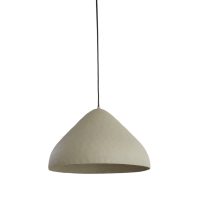 Hanglamp metaal - ELIMO mat licht grijs - Ø40x25 cm - Light & Living