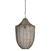 Hanglamp metaal - SHARIKA antiek brons - Ø43x65 cm - Light & Living