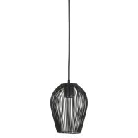 Hanglamp metaal - ABBY mat zwart - Ø16x20 cm  - Light & Living