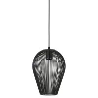 Hanglamp metaal - ABBY mat zwart - Ø19x26 cm - Light & Living