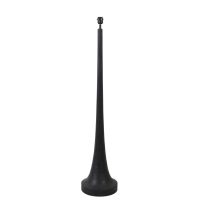Vloerlamp mangohout - JOVANY mat zwart - natural - Ø25x135 cm - Light & Living