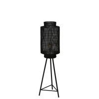Vloerlamp metaal - GRUARO mat zwart - Ø32x125 cm - Light &  Living