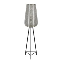 Vloerlamp metaal - driepoot - ADETA nikkel - Brass chic - Ø37x147 cm - Light & Living