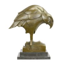 Bronzen beeld - Kop Adelaar - Art Deco sculptuur - 39,6 cm hoog