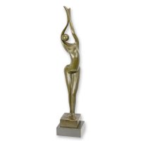 Bronzen beeld - Sculptuur - brons - naakte vrouw - modern - 87,3 cm hoog