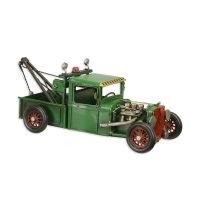 Tinnen model - Sleepwagen Hot Rod - Groen beeld - 13 cm hoog